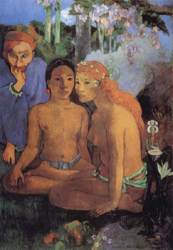 Paul Gauguin Contes barbares Norge oil painting art